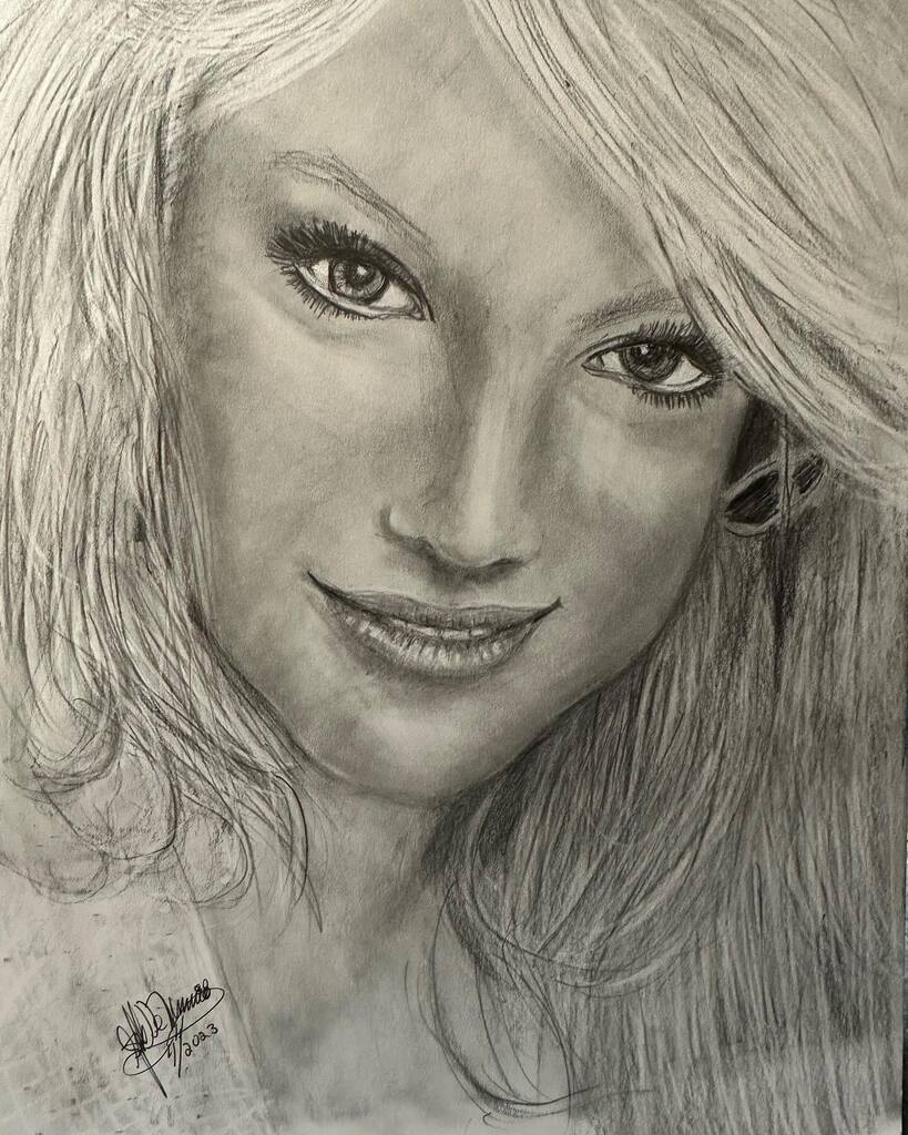 Brittney Spears had an interesting career and life with many ups and downs. In this drawing I tried to capture the many roads she has traveled. #brittneyspears #mickeymouseclub #Disney #Portrait #Commissions #artistsofinstagram #artistsoftiktok instagr.am/p/CrKFLnrumGI/