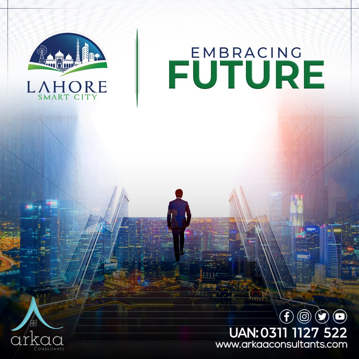 Lahore Smart City can provide you with everything you need.

#Arkaa #lahoresmartcity #arkaaconsultants #smartinterchange #SmartCities #lscresidential #StayTuned #nextbigthing #lsc #lahore #flatteringviews #amazingprices #EmbraceTheFuture #smartamenities #futurehomesite