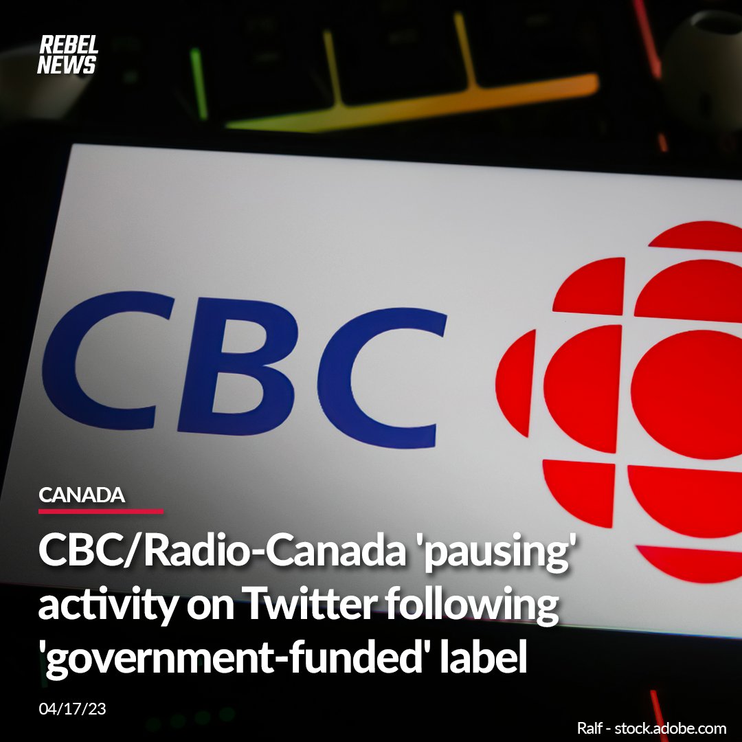 Despite getting $1.4 billion in government funding, Canada's state broadcaster is taking issue with Twitter's decision to brand it 'government-funded.'

MORE: rebelne.ws/3MTE60q