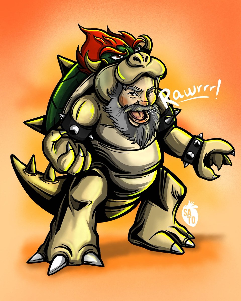 bysatomx's tweet photo. #Satoons 9 /  @jackblack meets Bowser 
Cotiza tu #Satoon via inbox/dm

#digitalart #artedigital #illustration #ilustracion #ilustradoresmexicanos #ilustracionmexicana #mariobros #bowser #supermariobros #nintendo  #villian #villians #videogame 
#videogames #videogamesillustration https://t.co/xZulxzyDib