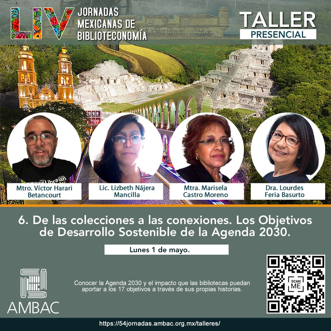 UACBiblioteca's tweet photo. LIV Jornadas Mexicanas de Biblioteconomía.
Programa de Talleres Virtuales y Presenciales.
👉Vía: #AMBAC México
👉Información: https://t.co/I84qfdBoKo https://t.co/MUO6kPPusS