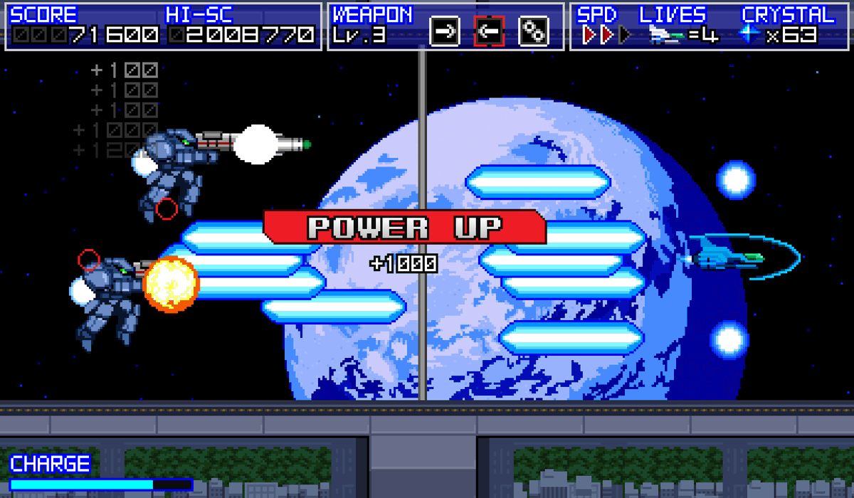 Terarin55's tweet image. ハイスピード横スクロールＳＴＧ！「Terra Flame（テラフレイム）」

Nintendo Switch版 4/30に配信。予約販売開始しています！

アーケードモードとキャラバンモードを搭載　オンラインランキング対応　スコアアタックも熱い

store-jp.nintendo.com/list/software/…

#NintendoSwitch #TerraFlame