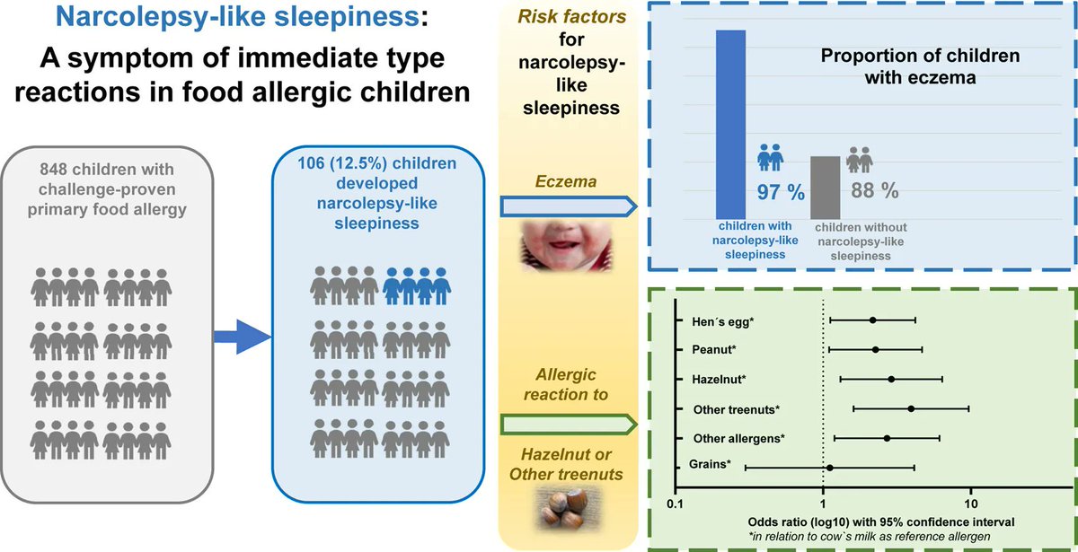 JACIInPractice's tweet image. In Current Issue! #Narcolepsy-Like #Sleepiness: A #Symptom of Immediate-Type #Reactions in #Food- #Allergic #Children buff.ly/3C3c4JO
