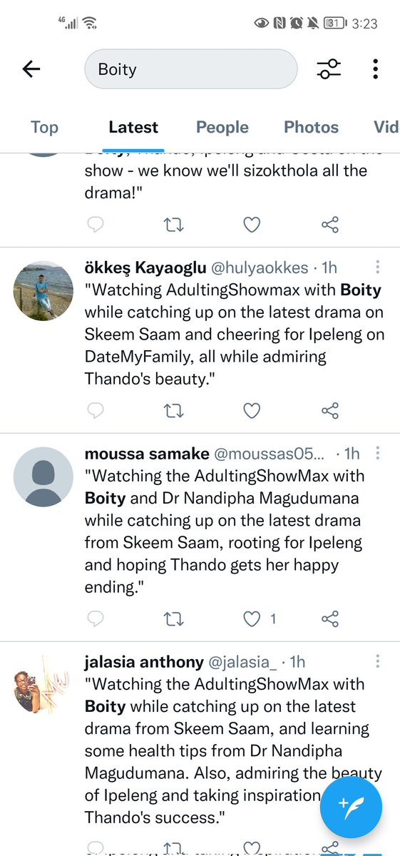 Hannah95966735's tweet photo. Anyone know how to block these annoying bot tweets?
#DrNandiphaMagudumana #SkeemSaam https://t.co/UWyvKrJo8B