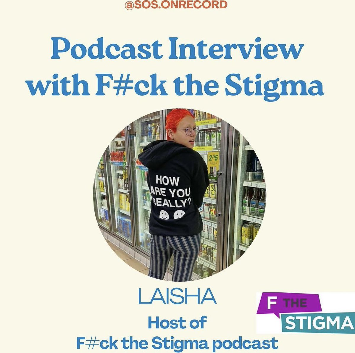 PODCAST EPISODE WITH GENERATION S.O.S ON RECORD! THIS FRIDAY! They took the time to interview Laisha, host of the F the Stigma podcast. Be ready for the release later this week…
@generationsosus 
#fthestigma #fuckthestigma 
#fts #sharingourstories