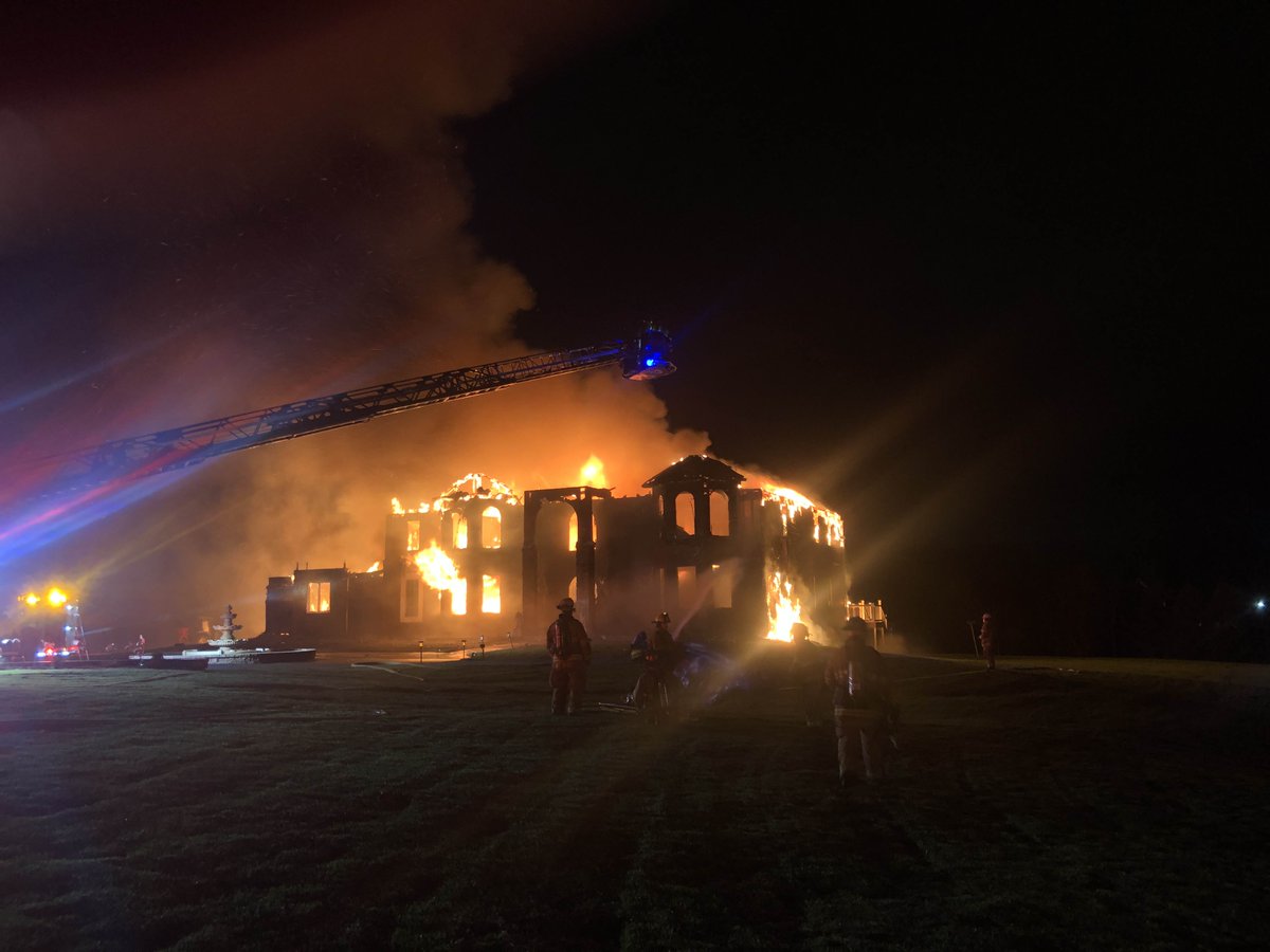 Units from Hershey Fire and multiple mutual aid companies working a 2nd alarm house fire Dunham Dr. Derry Twp.