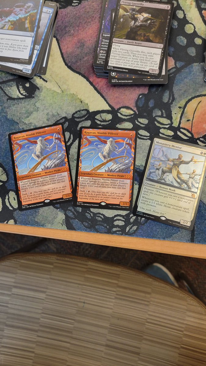 TheTruffleyOne's tweet photo. @Graham_LRR to your point about Ragavan not being awesome in sealed: I had 2 in my prerelease pool and still managed to pull off 1-2 record (and a hair away from 0-3) https://t.co/bgvXbAaN7z