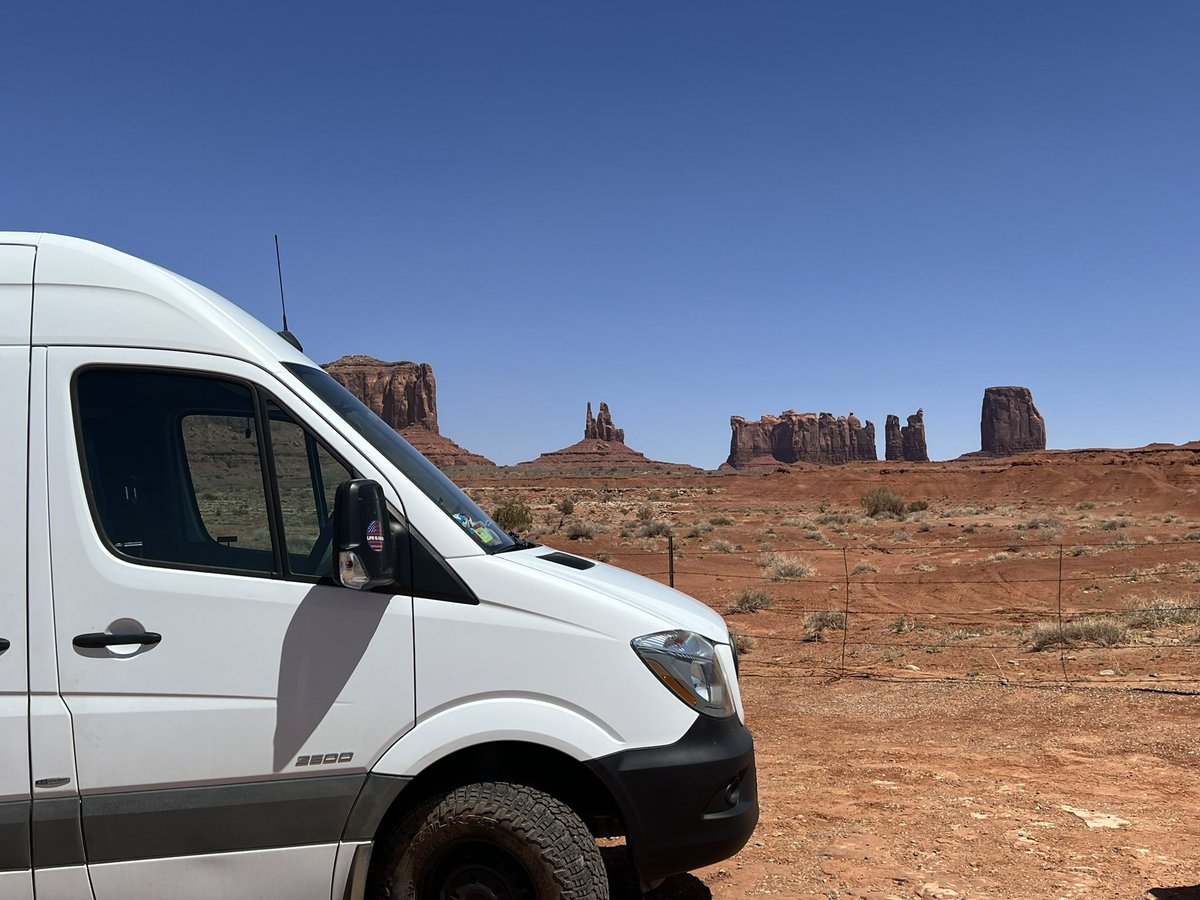 Enjoy the adventure, off-roading in my #sprinter valley of the gods UT