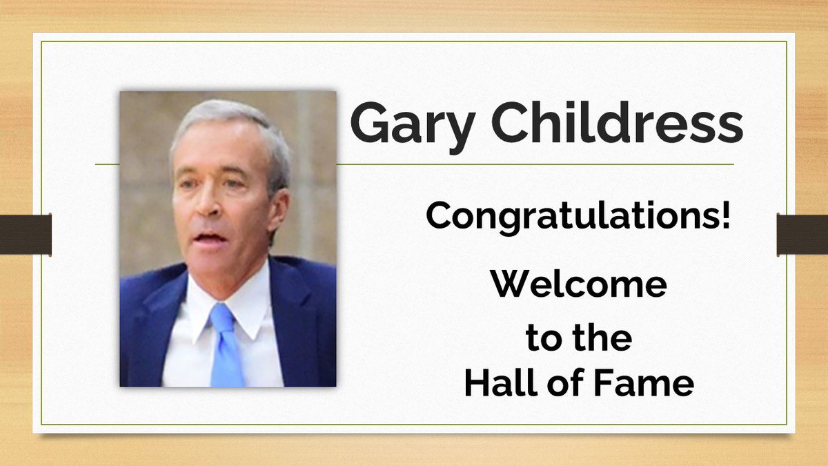 Congratulations Gary Childress!   Welcome to the CHSCA HALL OF FAME!