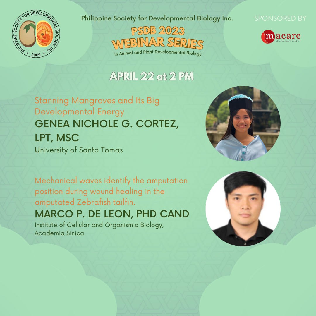 PhilSocDevBio's tweet image. Registration is FREE to all active PSDB members, Undergraduate, and SHS students.

Not a PSDB member yet? Register through this application form: forms.gle/Qt49ujcNHDv7E5…

See you online!

#PSDB2023 #PinoyScientists #ScienceChatPH