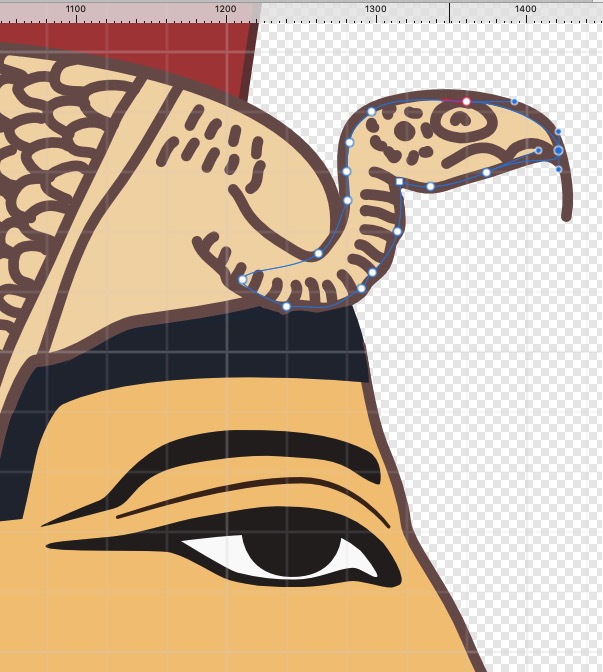 I believe there is a new update coming to Affinity Designer 2 which will make filling complex open shapes easier... I can't wait for that improvement! #workinprogress #Egyptology