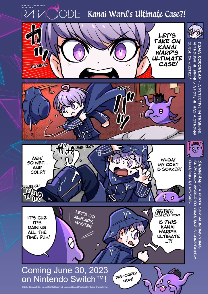 Master Detective Archives: RAIN CODE 4-panel manga chapter 1 released https://t.co/HB2w0twYcf 