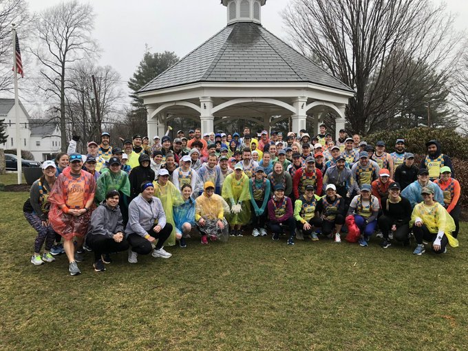 DrImranSheikh's tweet photo. Happy Marathon Monday! Good luck to our 200 #MilesforMiracles runners in the @BostonMarathon
today. 🏁 Keep an eye out for their checkered singlets and follow us for live updates and photos!  Support the team and learn more about #MilesforMiracles: 
https://t.co/OCc3AikglC https://t.co/jS88RPReTf