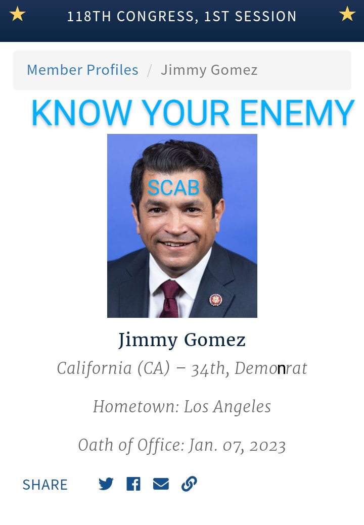 BrJoeBalkis's tweet photo. Call #CongressIt #JimmyGomez a #scab &amp; tell it to resign for #voting yea to impose a #RailContract the #RailWorkers voted down. Call it a #scab on its #SocialMedia platforms for voting yea to block a legal #strike 
#dc 202-225-6235
#LosAngeles 213-481-1425
https://t.co/dapGAHMt3a https://t.co/n9JRuB91RX