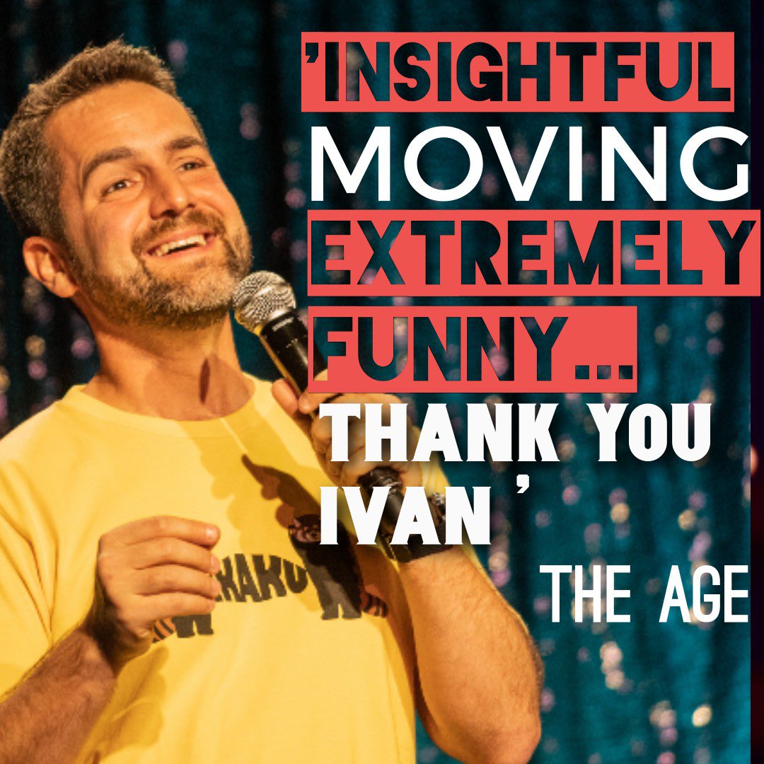 No, THANK YOU <a href="/theage/">The Age</a> ! Gracias Señor Faine! It's the final week of <a href="/micomfestival/">Melbourne International Comedy Festival</a> 
6 shows to go! MUST END APR 23
Then on to Brissie Comedy Festival and Sydney Comedy Festival!