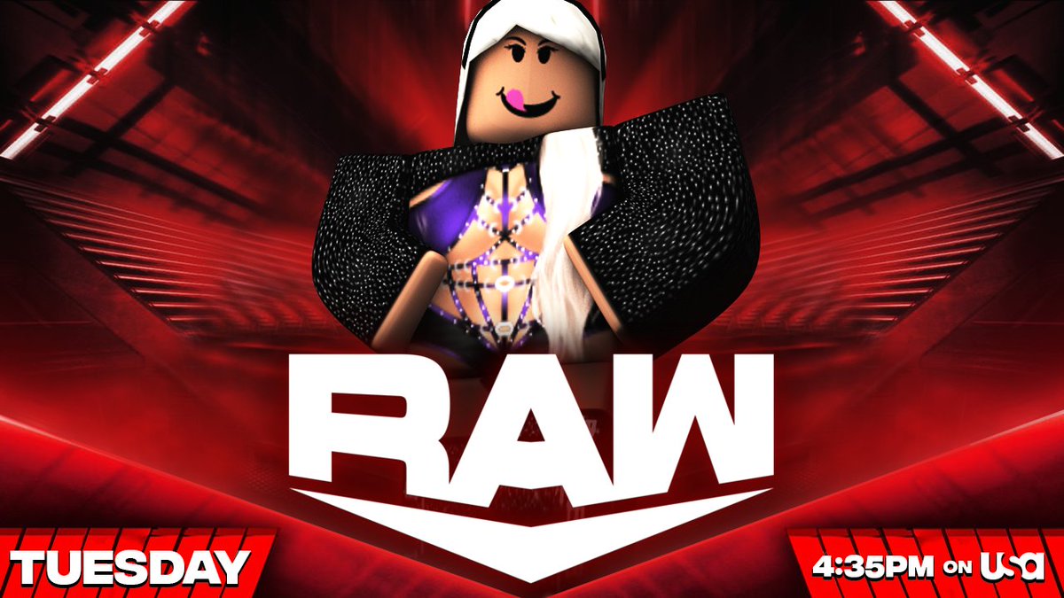 _WWERoblox's tweet photo. -TOMORROW-

@UnstableKyce goes one on one with @ridgesworld 
-
The Self Claimed DIVA #Aryse Makes her Return With an important announcement 
-
@m1ckmav takes on @BloxyStyles 
-
@ElectricLucy1 goes against #TrinaBella

#WWERaw https://t.co/rJz3Wl1C7A