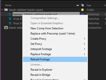 desider0o's tweet photo. @RissaRambles @macheriejenny there should be psd layers in the project panel, you can right click on one of them and reload it https://t.co/CuvxtpwDAE