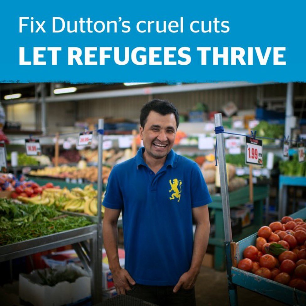 janafavero's tweet image. It's time for this government to live up to their promise of "no one held back, no one left behind" and let people seeking safety work, study and access a fair and equal safety net.

📣 Act now: Tell the Treasurer to let refugees thrive👇

action.asrc.org.au/let-refugees-t…
