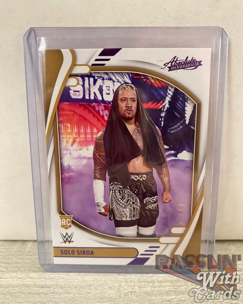 Solo Sikoa rookie card numbered to 49!

#solosikoa #streetchamp #thebloodline #raw #smackdown #nxt #wrestling #wrestlingcard #panini #paniniamerica #whodoyoucollect #rasslinwithcards