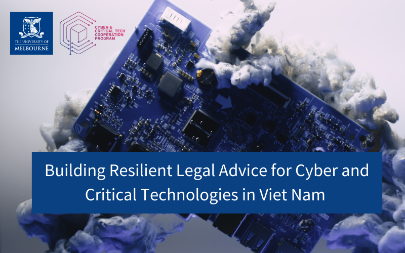 📣 New Project Alert! 
We are delighted to officially announce our project under <a href="/dfat/">Department of Foreign Affairs and Trade 🇦🇺</a>'s Cyber and Critical Technology Cooperation Program <a href="/AusAmbCyberTech/">Ambassador for Cyber Affairs & Critical Technology</a> &amp; so excited to head to Viet Nam next week to meet with our partners &amp; begin! 🇻🇳
👉 go.unimelb.edu.au/9res
<a href="/JMPaters/">JeannieMariePaterson</a>