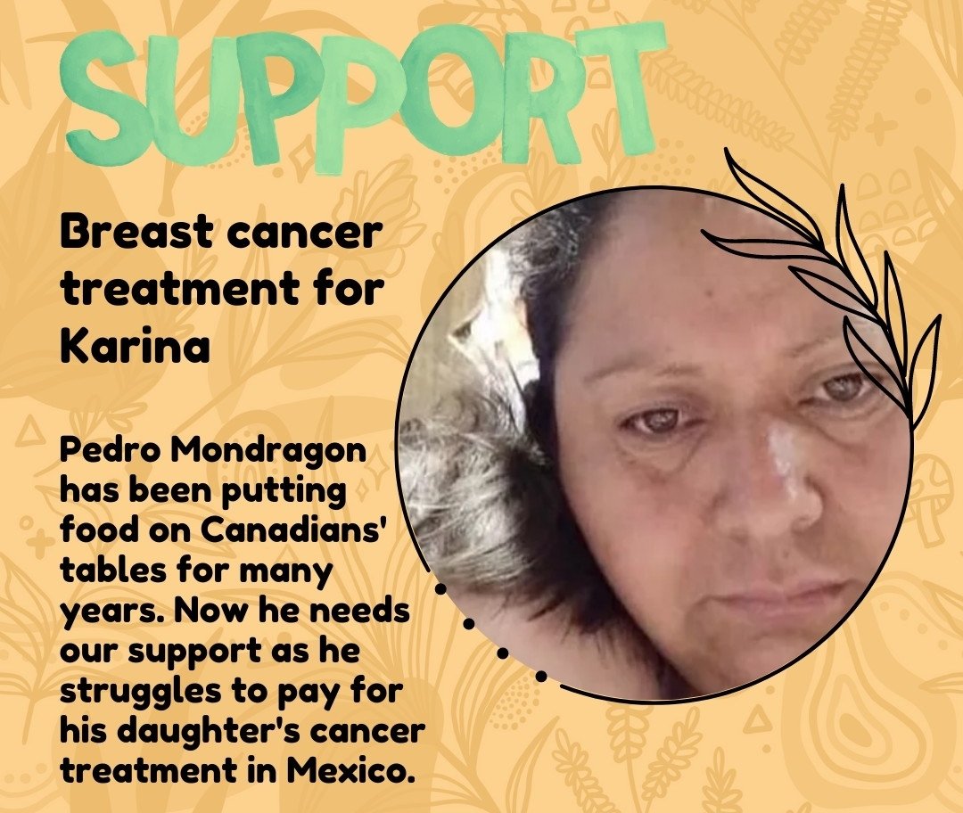 Please share &amp; contribute to this fundraiser for breast cancer treatment for a migrant farmworker's daughter in Mexico 🇲🇽 Organized by <a href="/MirandaHeryka/">Heryka Miranda</a>

Can you get some friends together and pitch in a few dollars? Everything helps!
gofundme.com/f/karina-mondr…