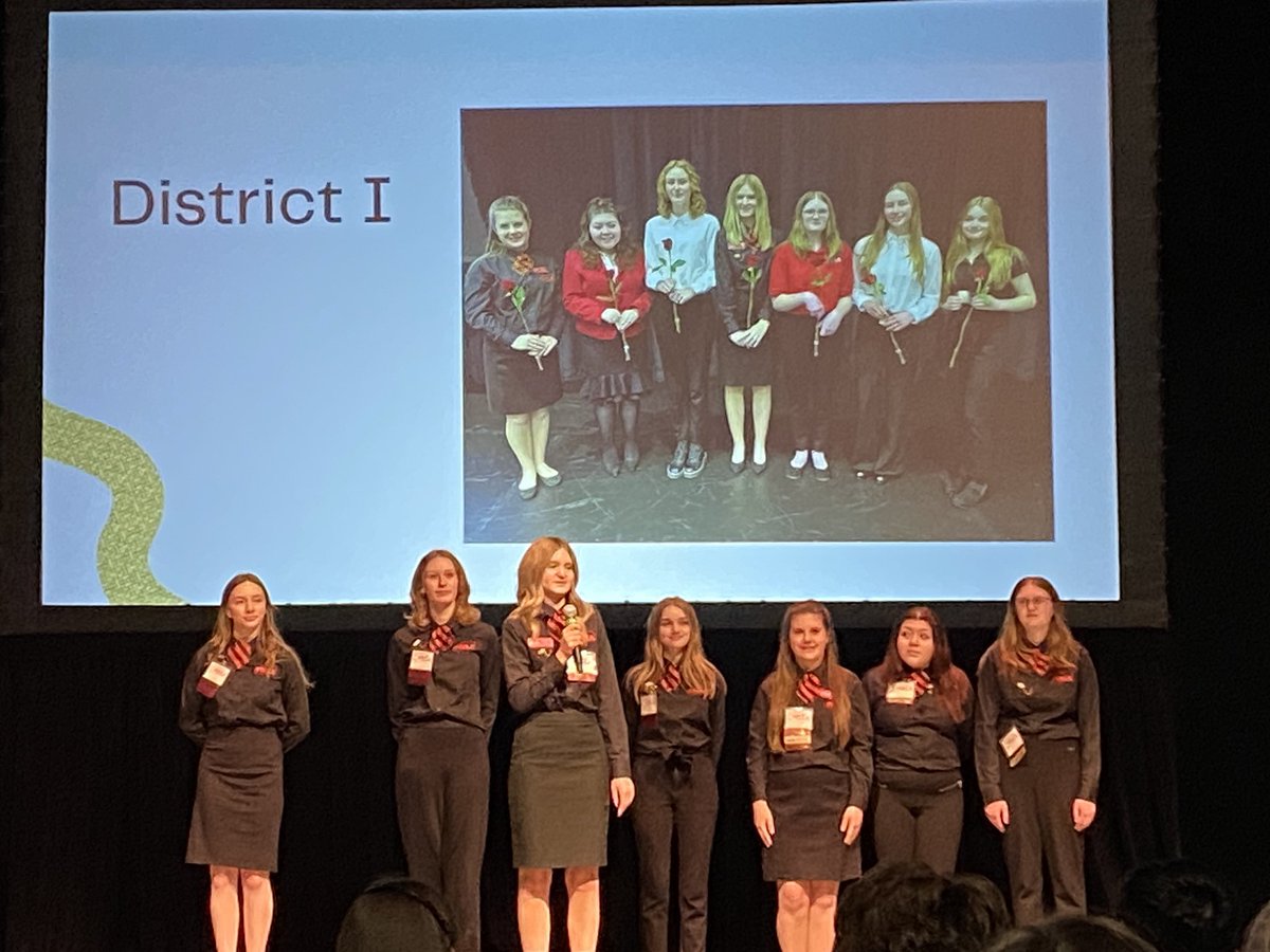 District I Officers taking their oath of office and ready to start planning an exciting year!