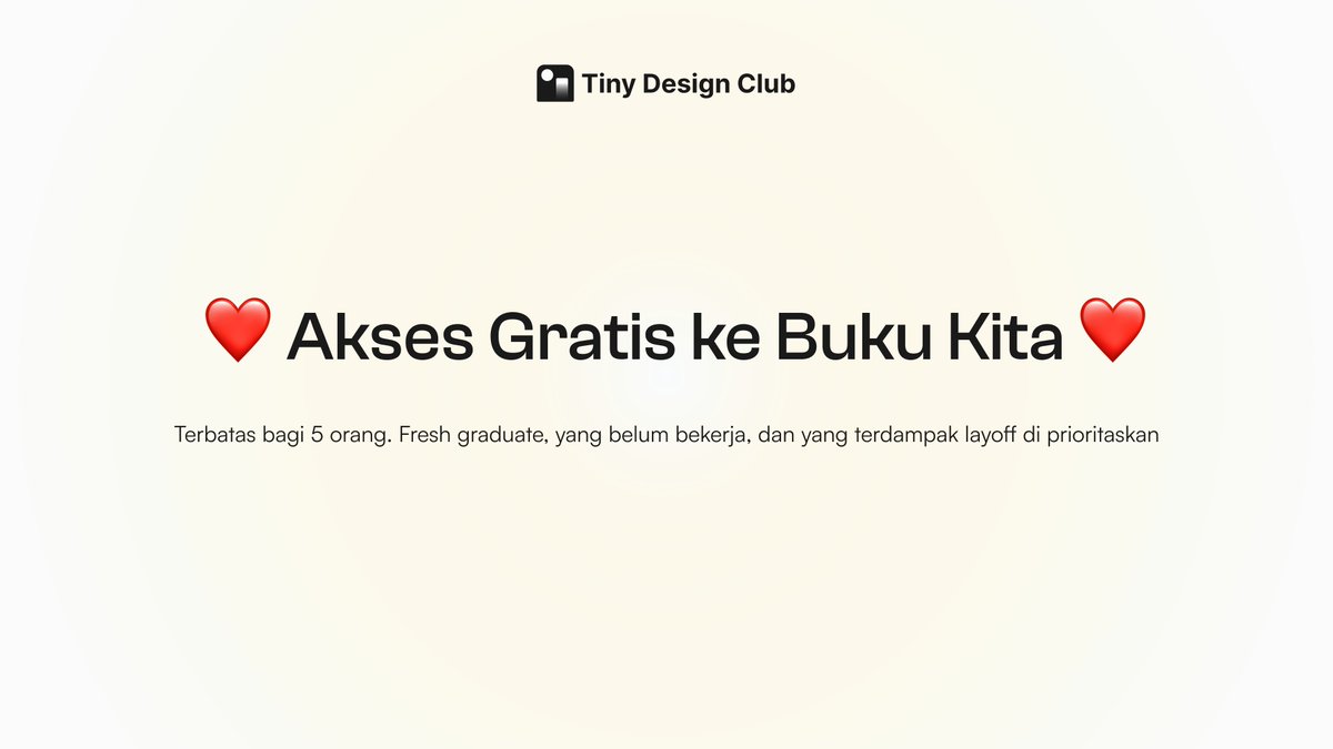 Halo guys selamat pagi, apa kabarnya semua menjelang lebaran? Semoga baik dan sehat selalu 👋🏻

Udh lama gak bagi2 akses gratis ke buku kita nih. Yuk yang belum punya aksesnya boleh ikutan. Caranya di bawah ini ya 👇🏻

(1/5)