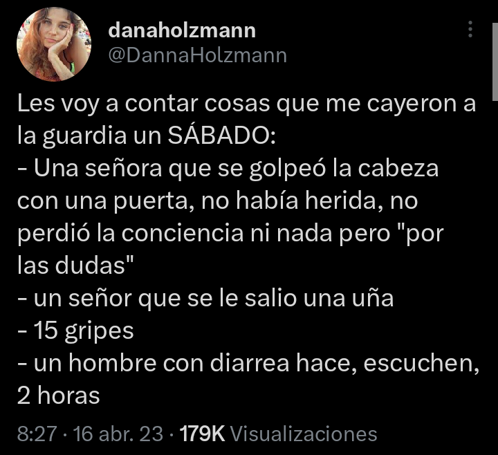 Y para que carajo existen las guardias entonces???