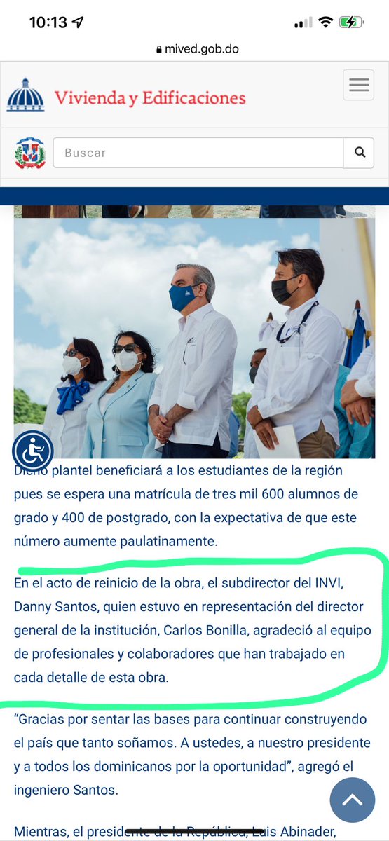 Señores, quien escucha a #DannySantos, subdirector del #INVI le cree y lleva más de 5 años con unos proyectos de su empresa Constructora DS sin entregar, sus clientes pasando calamidades y aun así, ese abusador se atrevió a aumentar el costo de los apartamentos
<a href="/PresidenciaRD/">Presidencia de la República Dominicana</a>