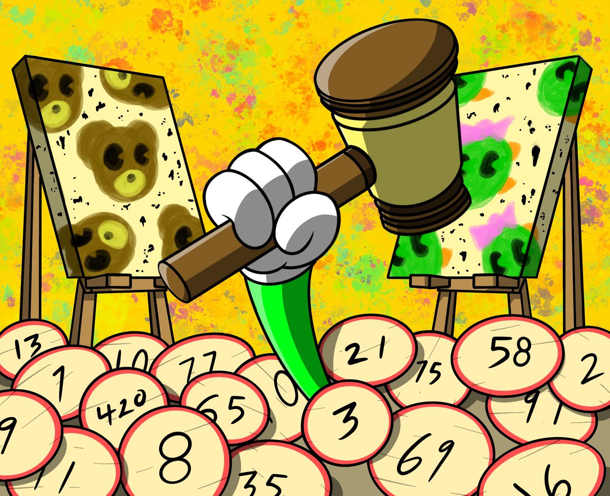 Attention Toon Lovers 🚨

The first Tokens N’ Tunes Auction will take place this Friday, April the 21st !  

Come join the fun as I unveil each piece every day this week 🎨