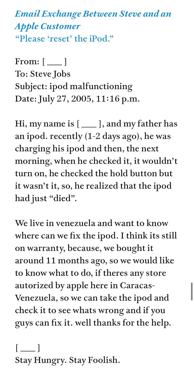 JackMaize's tweet photo. Imagine getting tech support from Steve Jobs himself. https://t.co/huZJtBixJx