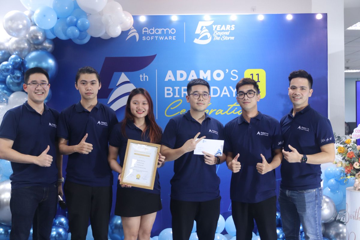 “𝐀𝐝𝐚𝐦𝐨 𝐓𝐮𝐫𝐧𝐬 𝟓” - Celebration party, gratitude for the contributions and efforts of the members took place at the familiar cozy space of <a href="/AdamoSoftware/">𝗔𝗱𝗮𝗺𝗼 𝗦𝗼𝗳𝘁𝘄𝗮𝗿𝗲</a> 
last week, April 11th.