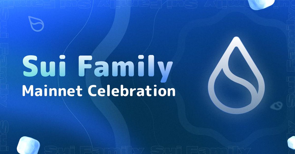 🥳We are excited to launch the #SUIFamilyMainnetCelebration with #Suinami builders, the most important moment is coming!!! 🌊Over 70+ brands joined our party and prepare gifts for you! After @SuiNetwork Mainnet goes live, you can claim special NFTs they first created.