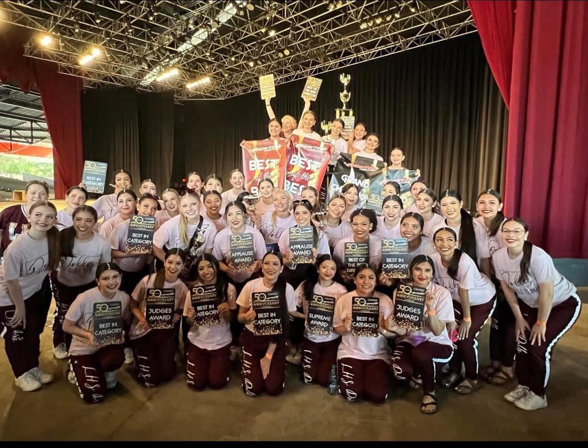 LHS_Dolls's tweet photo. Brought home a few awards!!
#BestOfTheBest #GrandChampions #SeaWorldComp #SanAntonio #WeReady #GoDolls https://t.co/vlKEPsQ8FW