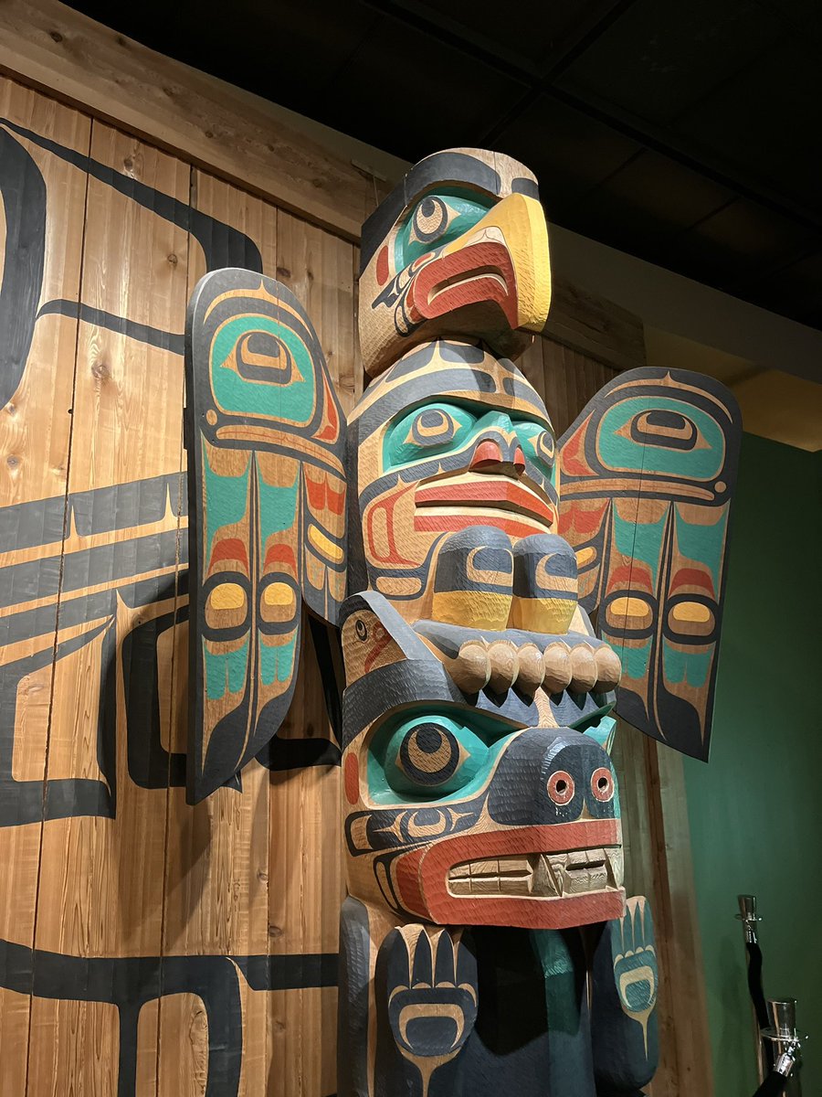 KingwoodMSDrama's tweet photo. When teaching about historic #tribalmasks in various NA cultures, as part of your #TechTheatre costuming unit, and then finding perfect examples at the @hmns Hall of the Americas, it’s fate. #animalspiritguides #masksandtotems  #historycomestolife #KMSCougarPride https://t.co/qHRzsBci4X