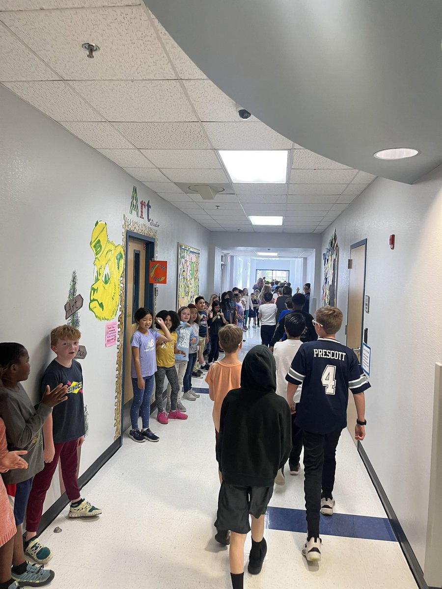 To kick off the STAAR testing time for our 3-5 grade students we had a parade to celebrate their hard work. They are going to shine!