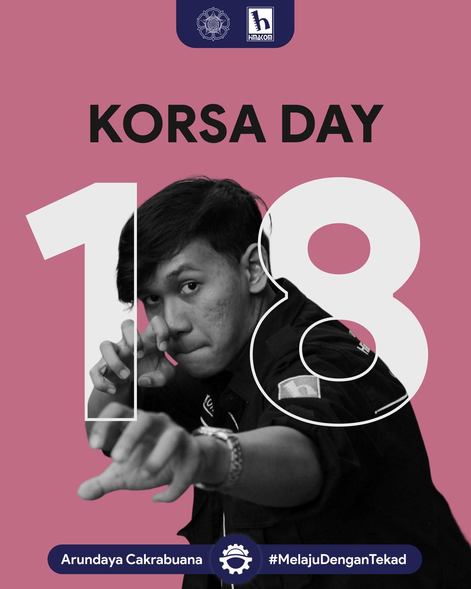 [HIMAKOM KORSA DAY]

Mari kita rayakan tanggal 18 dengan menggunakan Korsa Kebanggaan HIMAKOM. Biar kerasa banget kerennya Computer Science UGM!!

New Faces Rise, New Hopes Dawn
HIMAKOM UGM
Computer, Love, and Life~
#MelajuDenganTekad