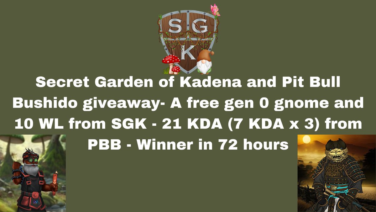 The Secret Garden/SGK² - Gaming on SKL and ALPH tweet media