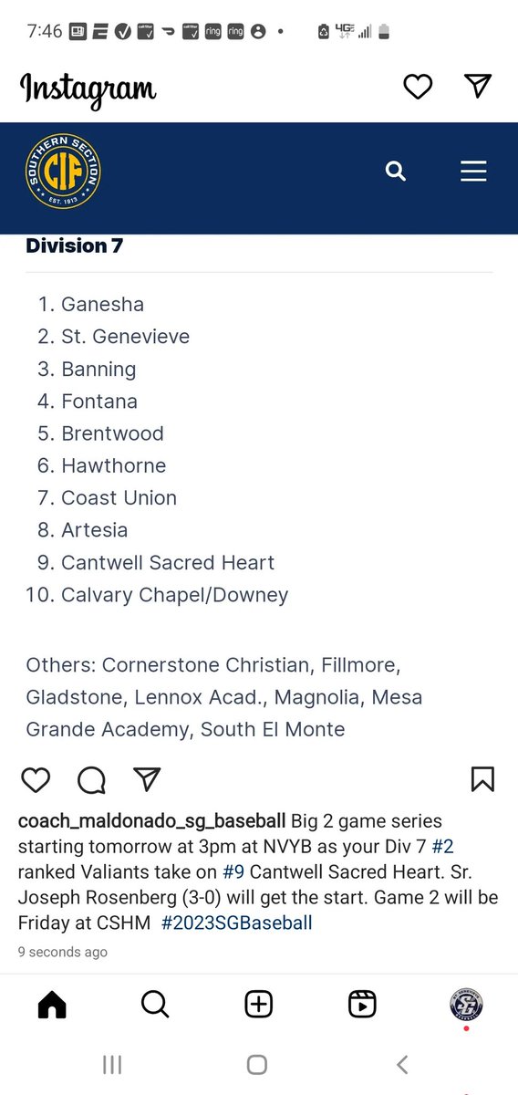 Stgenevievebas1's tweet photo. St. Gens (11-4, 5-1) vs Cantwell Sacred Heart (10-7, 5-2) should be a good series. @latsondheimer https://t.co/GZgyOwQ98n