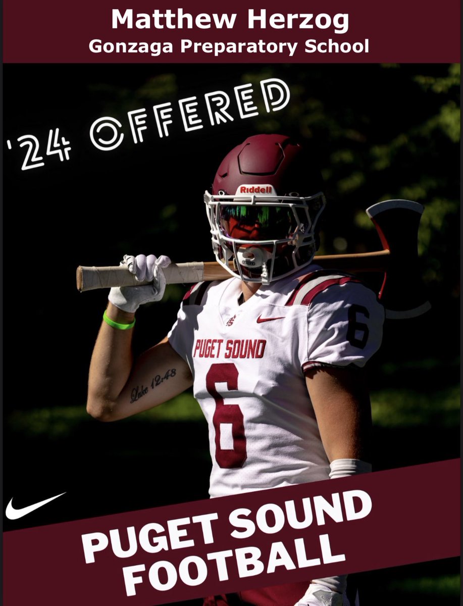 After a great conversation with @CoachCarskie , I’m blessed to have received an opportunity to further my football career at the University of Puget Sound!!! 
@P_S_football #Loggerup 🔴⚪️

@Micah_Chen  @RylandSpencer @Bullpups_fb @ProformNW @INW_FOOTBALL @NickFarman55