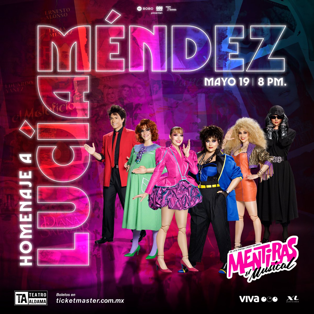 Oficial_Mentiras (@oficialmentiras) on Twitter photo ¡Sorpresa! Este es el elenco que dará la función homenaje a <a href="/LuciaMendezOf/">Lucía Méndez</a>  ¿Ya tienes tus boletos? Entra aquí: bit.ly/LaMendezEnMen y nos vemos el 19 de mayo a las 8:00 pm ❤️🎶
#MentirasElMusical ¡Sorpresa! Este es el elenco que dará la función homenaje a <a href="/LuciaMendezOf/">Lucía Méndez</a>  ¿Ya tienes tus boletos? Entra aquí: bit.ly/LaMendezEnMen y nos vemos el 19 de mayo a las 8:00 pm ❤️🎶
#MentirasElMusical