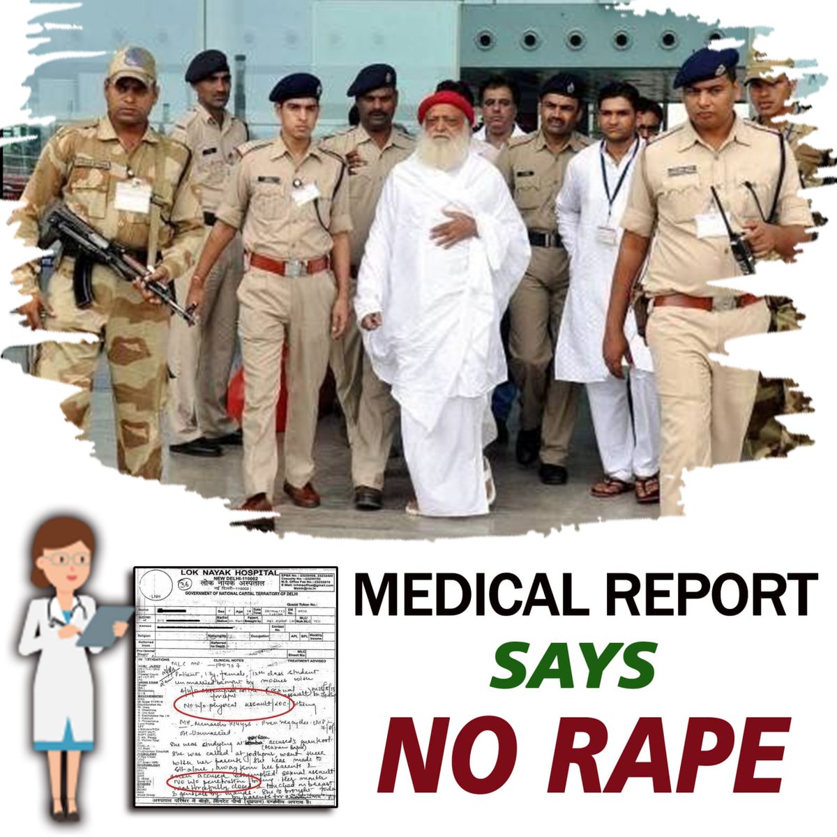 <a href="/JantaKeeAwaaz/">Janta Kee Awaaz🇳🇵</a> संत श्री आसारामजी बापु केस में कई विरोधाभास पाए गए है जैसे लड़की के Sec.164 के दर्ज बयान व FIR में घटना का जिक्र नही, जो Ajay Pal Lamba के वीडियोग्राफी का आधार उनके पुस्तक में भी उल्लेखित है फ़िर क्यू गवाही से मना किया।
#माननीय_सुप्रीम_कोर्ट Logic Not Found
Error 404‼️