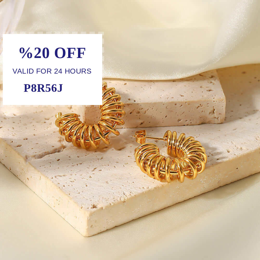 LAGCoffe's tweet photo. Check out this product 😍 18K Gold Electric Coil Geometric C-Shaped Earrings 😍 
by Artshiney starting at $29.00. 
Shop now 👉👉 https://t.co/40C8IQfADE https://t.co/0uKuhVZ4uB