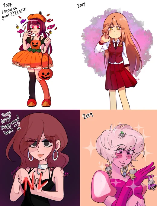 it was nice to see my old drawings and its crazy how i start to stop using colors lol 

i still have a lot to learn and improve 