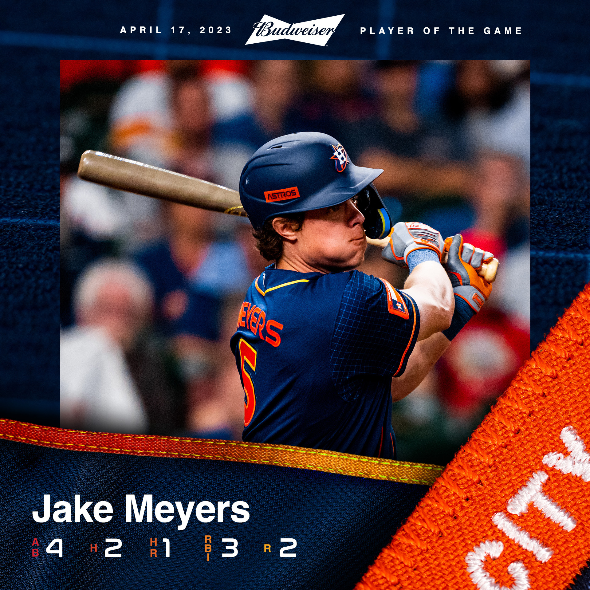 Houston Astros on X: Jake Meyers is tonight's @budweiserusa Player of the  Game!  / X