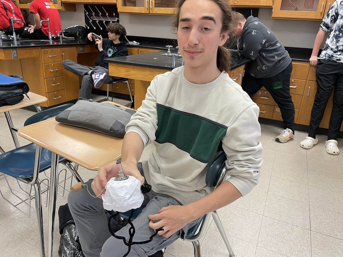 MrAMcD's tweet photo. Excellent prototypes made by these students! It’s amazing how innovative they can be with just 5 random objects and a little (actually a lot of) creativity. 

@noahbrown25_ @kammannchs https://t.co/wdBUCgmq4D