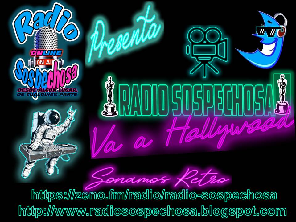 Transmitiendo HOY LUNES EN VIVO,SINTONÍZANOS <a href="/radiosospechosa/">Radio Sospechosa</a> va a Hollywood, zeno.fm/radio/radio-so… 
Te esperamos, "Desde algún lugar de cualquier parte". Siempre contigo. SONAMOS RETRO. <a href="/retromelomano/">retro melomano</a>, <a href="/Radio_SexOnline/">SexOnline_Radio</a>, <a href="/ezaba64/">Eduardo Zabaleta</a> <a href="/radiosospechosa/">Radio Sospechosa</a>