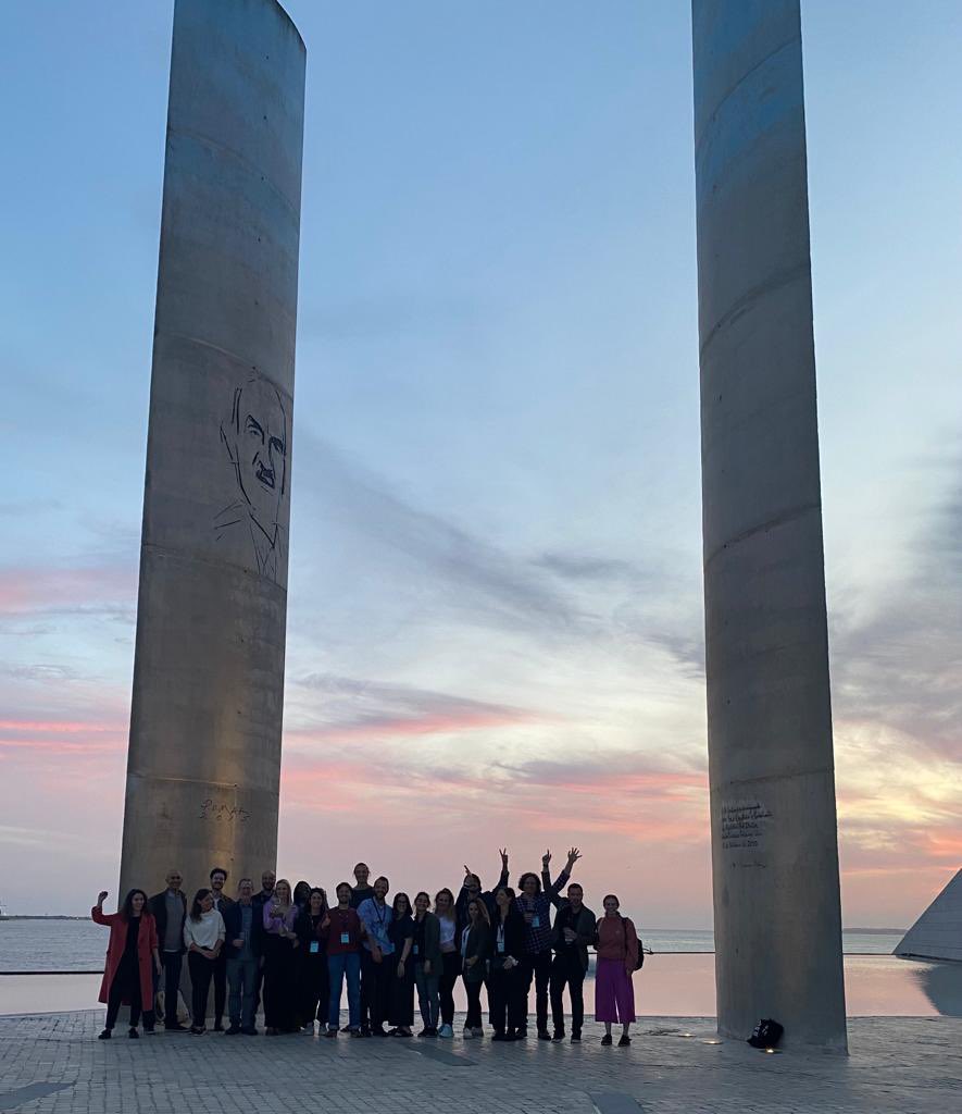 JoeBarnby's tweet photo. Thanks heaps for the invite @AnnaCiaunica to present and demo @senscapes at @CFCUL_Comunica @ChampalimaudF as part of their excellent project on depersonalisation and derealisation 🙏 Learnt lots from the insight of @unrealcharity 

Also, who doesn’t love Lisbon ☀️🍷 https://t.co/NOVB5uvnkP