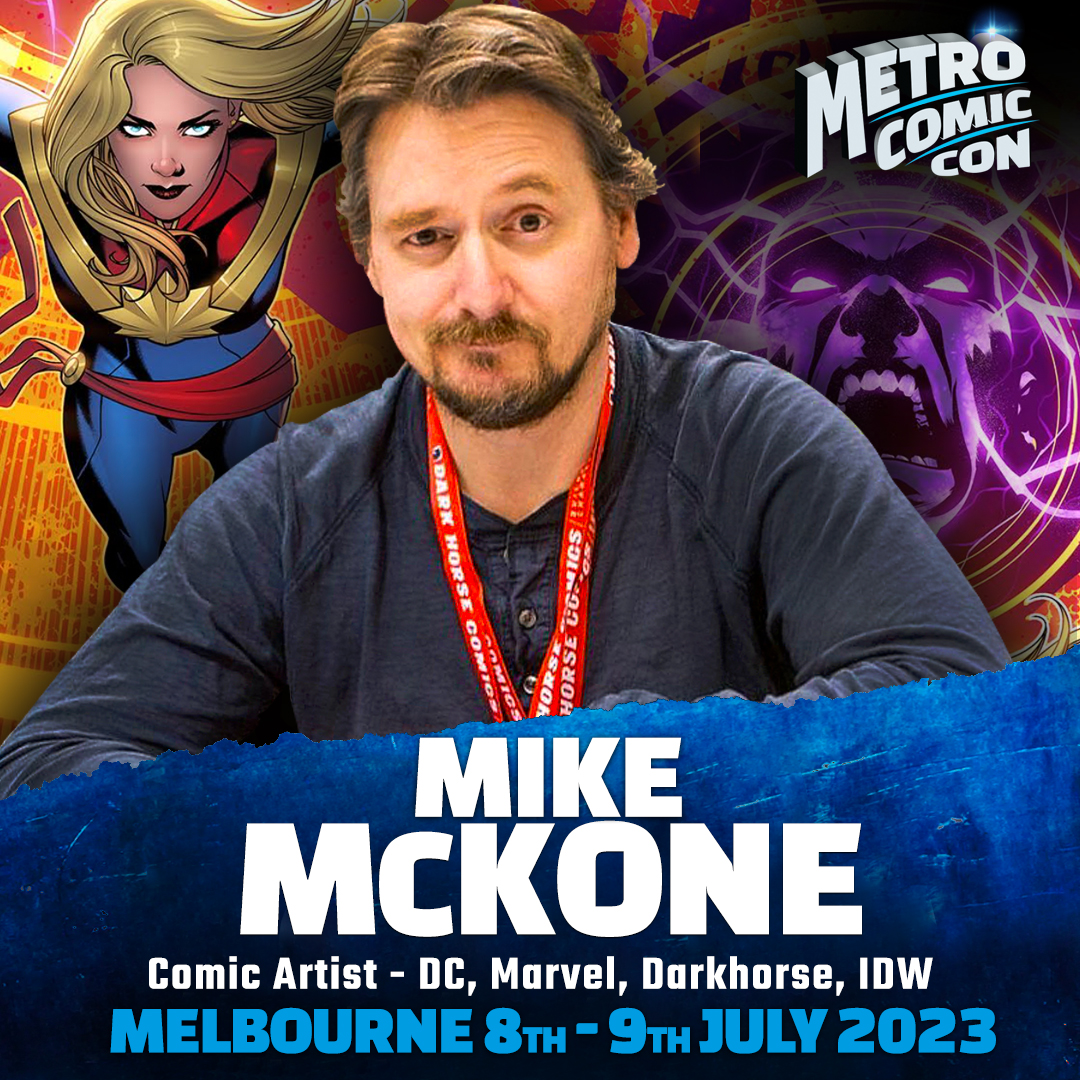 MetroComicCon's tweet photo. Our first ever comic guest is @Mike2112McKone, a modern legend whose work has graced titles including JLA, The Punisher, Teen Titans, Amazing Spider-Man, Fantastic Four, The Avengers &amp; many more. We can't wait to see what new surprises Mike has in store for us!

#MetroComicCon https://t.co/iYiMMjcTPA