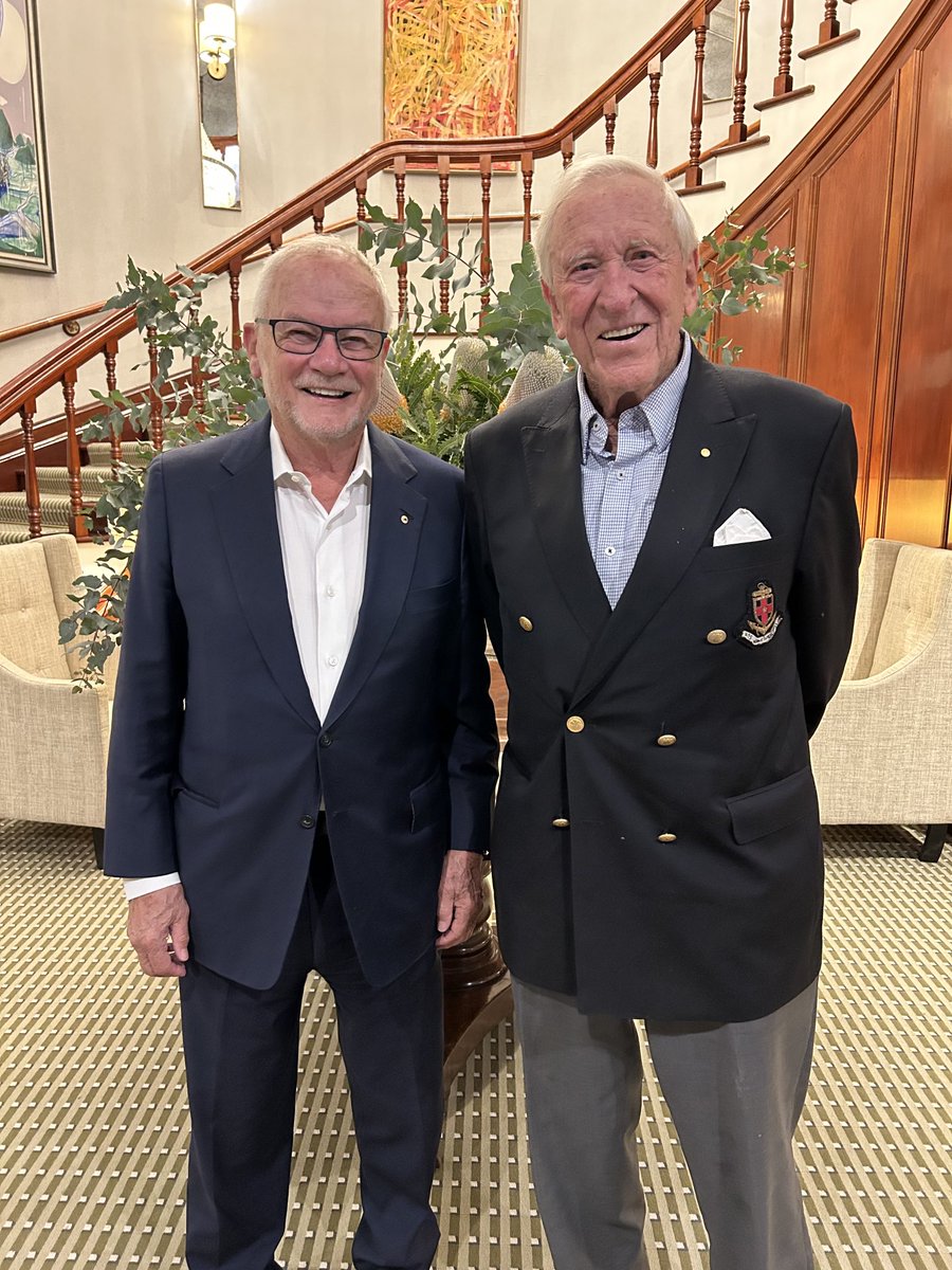 With Gordon Ingate famous yachtsman close friend of Franco Belgiorno Nettis whom he met on site in Port Kembla in 1952 Gordon is 97 and testimony to sailor longevity